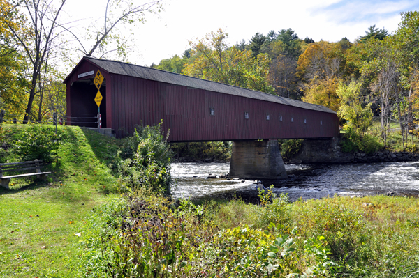 The West Cornwall Covered Bridge and The Housatonic River